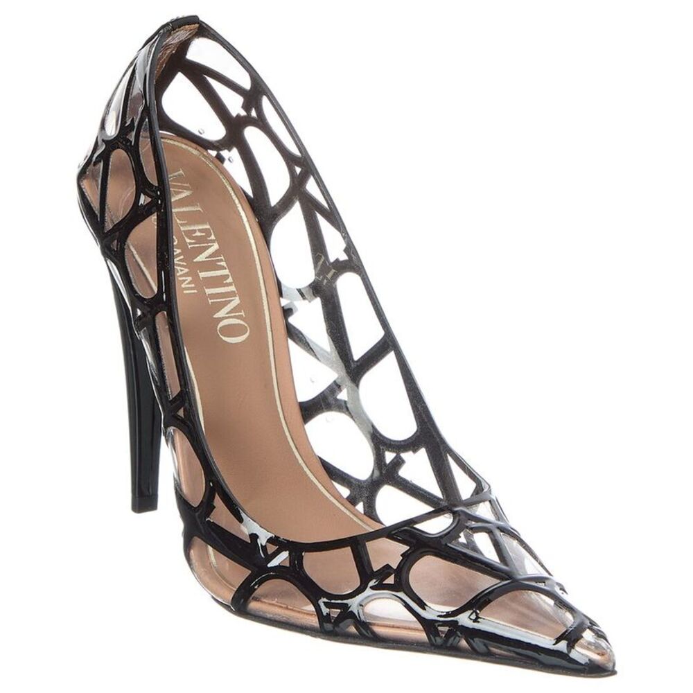 Valentino Vlogo Signature Patent Pump, Black
